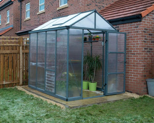 Glory® 6 ft. × ft. 8 Greenhouse with 10mm Twinwall Glazing | Palram-Canopia