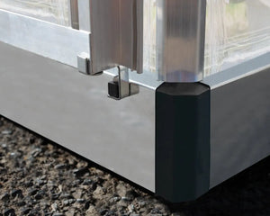 Balance® 8 ft. x 16 ft. Greenhouse Silver Frame Clear & TwinWall Panels | Palram-Canopia