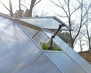 Balance® 8 ft. x 16 ft. Greenhouse Silver Frame Clear & TwinWall Panels | Palram-Canopia