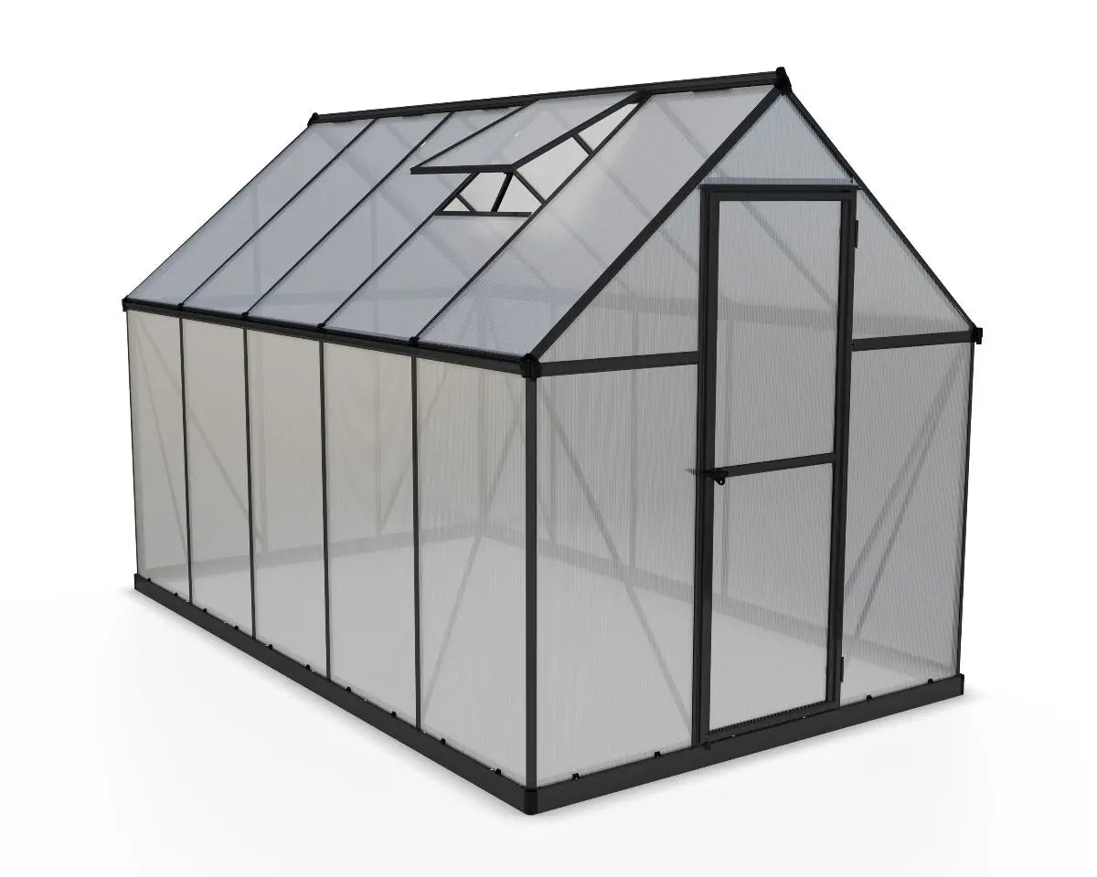 Mythos® 6 ft. x 10 ft. Greenhouse Twin Wall Grey | Palram-Canopia 6' Wide Mythos Canopia by Palram   