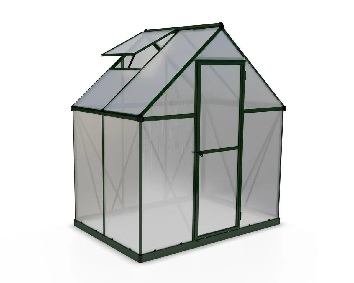 Mythos® 6 ft. x 4 ft. Greenhouse Twin Wall Green | Palram-Canopia 6' Wide Mythos Canopia by Palram   
