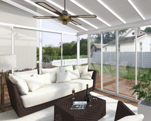 Palram SanRemo® 10 ft. x14 ft. White Panels Garden Sunroom Solarium - Canada Greenhouse Kits