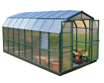 Prestige® ~8 ft. x 16 ft. Twin-Wall Panels Greenhouse | Rion by Palram-Canopia 8' Wide Prestige with MOUNTING BASE Canopia by Palram   