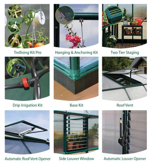 Prestige® ~8 ft. x 20 ft. Twin-wall Panels Greenhouse | Rion by Palram-Canopia Rion