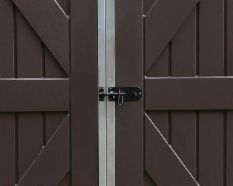 Skylight™ ~6' x 8' Storage Shed Beige Walls Brown Doors | Palram-Canopia 6' Wide SkyLight Canopia by Palram   