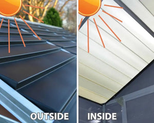 Palram Skylight® 6 ft. x5 ft. Storage Shed Beige Walls Brown Doors - Canada Greenhouse Kits