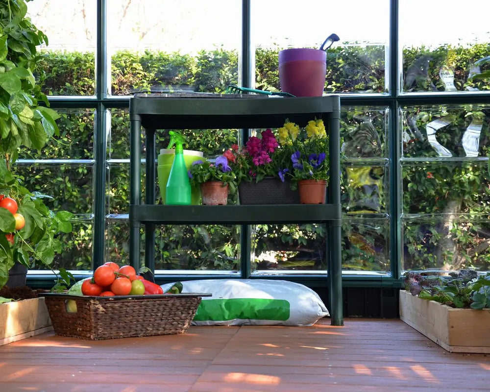 Two Tier Staging Bench for Greenhouses Canada Greenhouse Kits