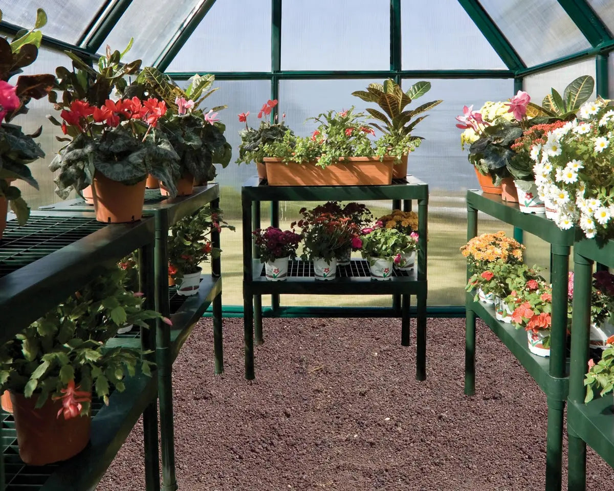 Two Tier Staging Bench for Greenhouses Canada Greenhouse Kits