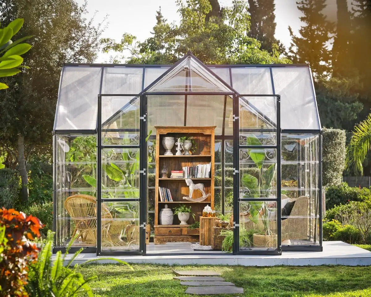 Victory® 10 ft. x 12 ft. Orangery Chalet Greenhouse | Palram-Canopia 10' Wide - Victory Orangery Canopia by Palram   