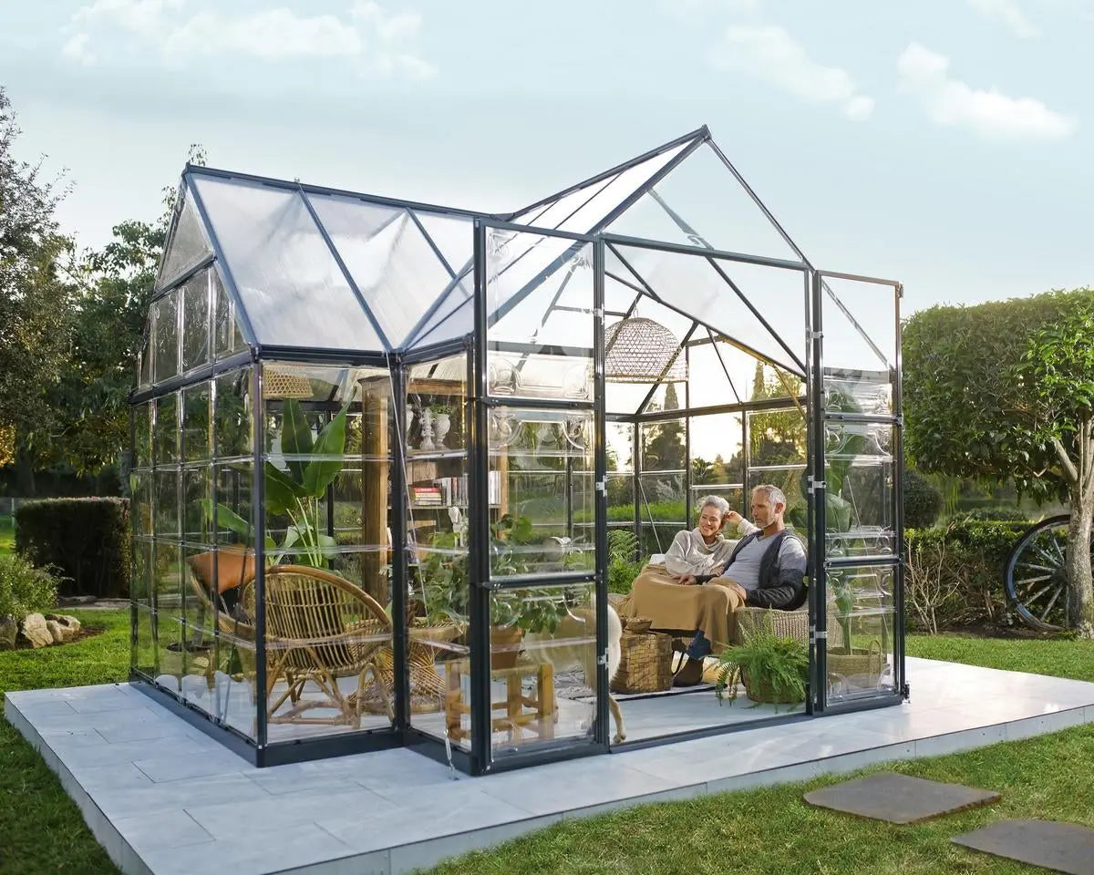 Victory® 10 ft. x 12 ft. Orangery Chalet Greenhouse | Palram-Canopia 10' Wide - Victory Orangery Canopia by Palram   